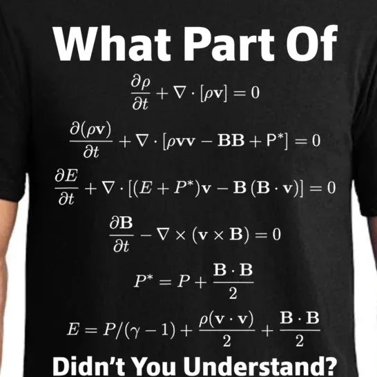 What Part Of Math Equation Don't You Understand Gift Pajama Set