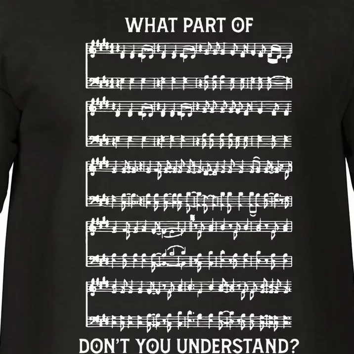 What Part Of The Music Notes You Dont Understand Musician Comfort Colors T-Shirt