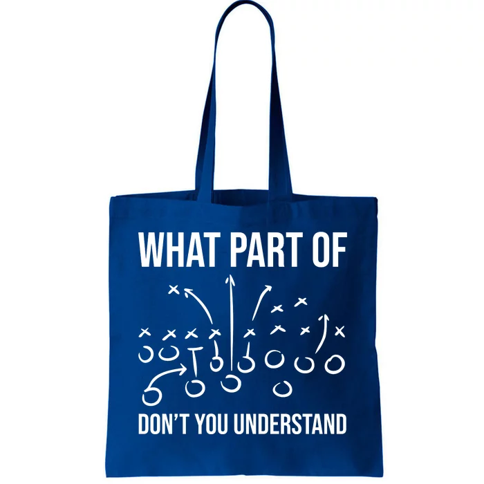 What Part Of Football Dont You Understand Funny Tote Bag