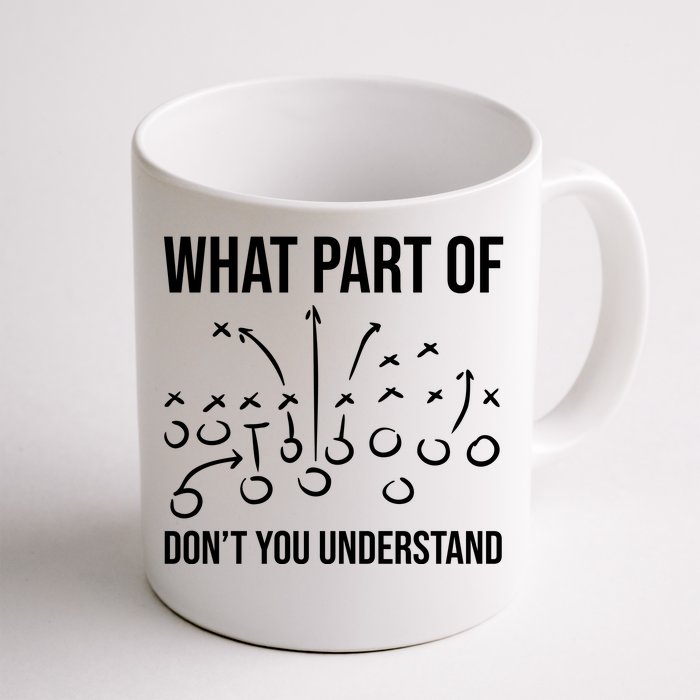 What Part Of Football Dont You Understand Funny Front & Back Coffee Mug