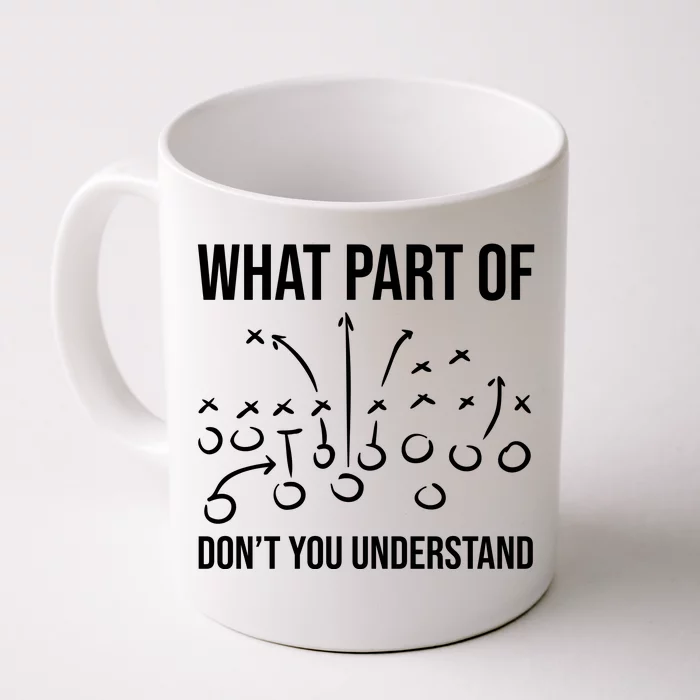 What Part Of Football Dont You Understand Funny Front & Back Coffee Mug