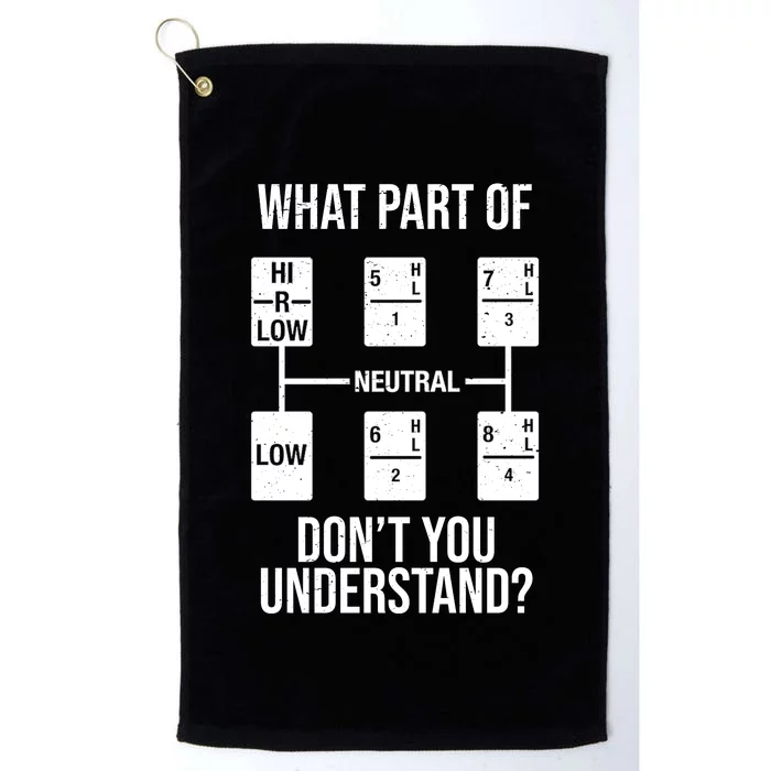 What Part Of Neutral Don't You Understand Platinum Collection Golf Towel