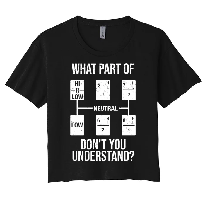 What Part Of Neutral Don't You Understand Women's Crop Top Tee