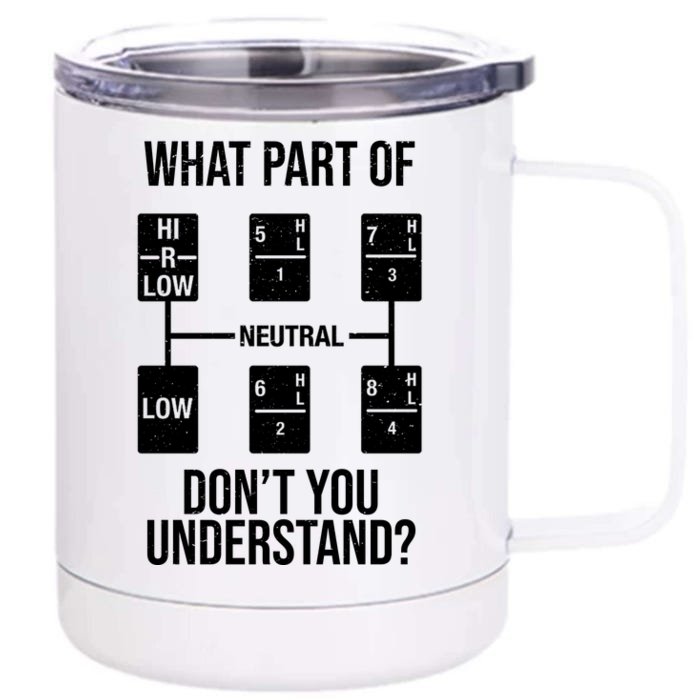 What Part Of Neutral Don't You Understand Front & Back 12oz Stainless Steel Tumbler Cup