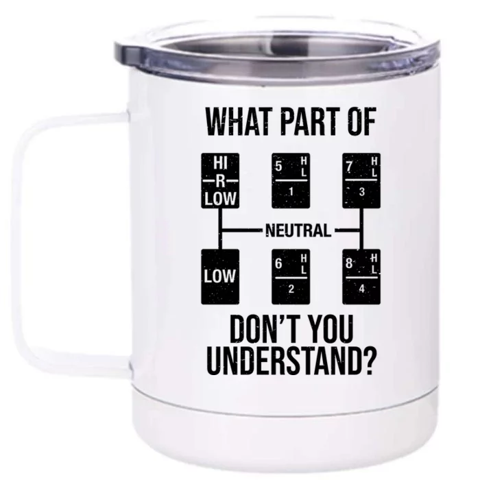 What Part Of Neutral Don't You Understand Front & Back 12oz Stainless Steel Tumbler Cup