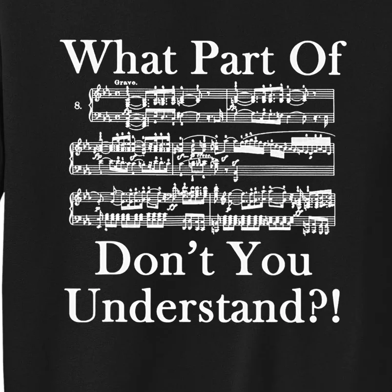 What Part Of Music DonT You Understand Funny Music Note Sweatshirt