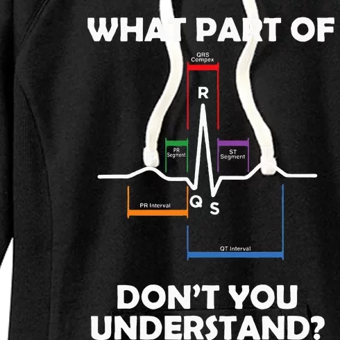 What Part Of Pqrst DonT You Understand Cardiac Doctor Nurse Women's Fleece Hoodie