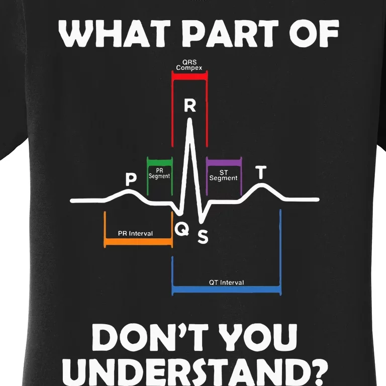 What Part Of Pqrst DonT You Understand Cardiac Doctor Nurse Women's T-Shirt