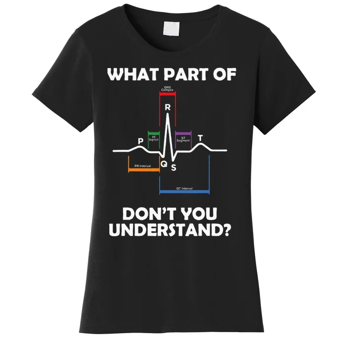 What Part Of Pqrst DonT You Understand Cardiac Doctor Nurse Women's T-Shirt