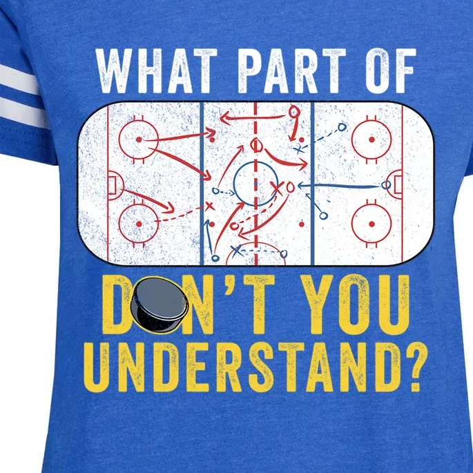 What Part Of Dont You Understand Funny Hockey Mom Dad Coach Great Gift Enza Ladies Jersey Football T-Shirt