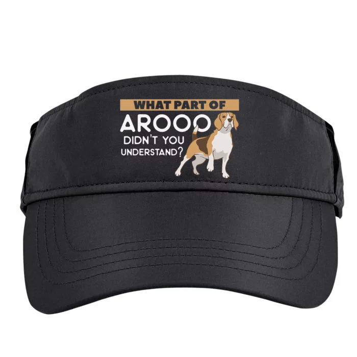 What Part Of Arooo Didn't You Understand For A Dog Lover Adult Drive Performance Visor