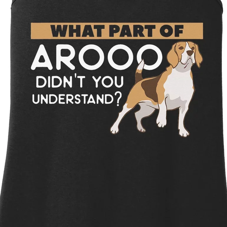 What Part Of Arooo Didn't You Understand For A Dog Lover Ladies Essential Tank