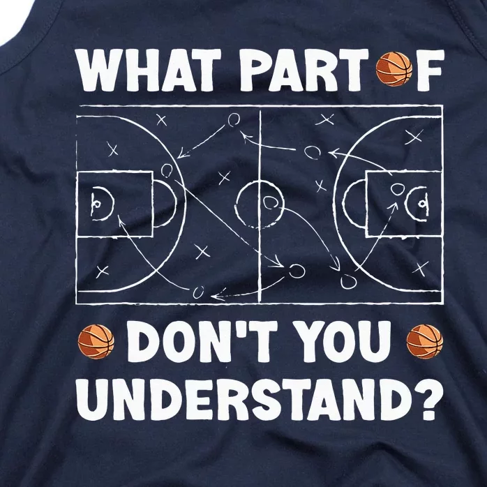 What Part Of Dont You Understand Funny Basketball Coach Say Tank Top