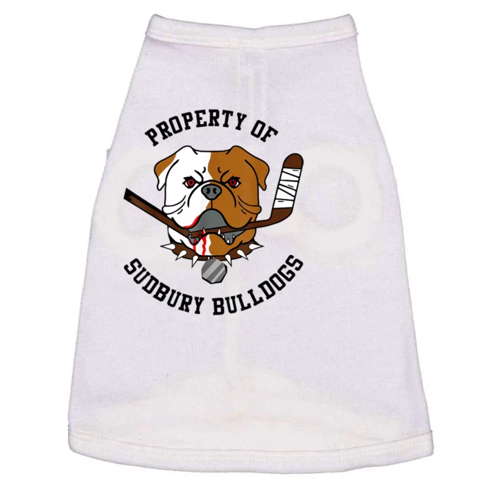 Women Property Of Sudbury Bulldog Funny Doggie Tank