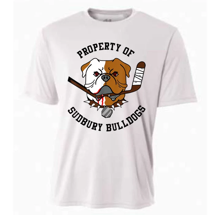 Women Property Of Sudbury Bulldog Funny Cooling Performance Crew T-Shirt