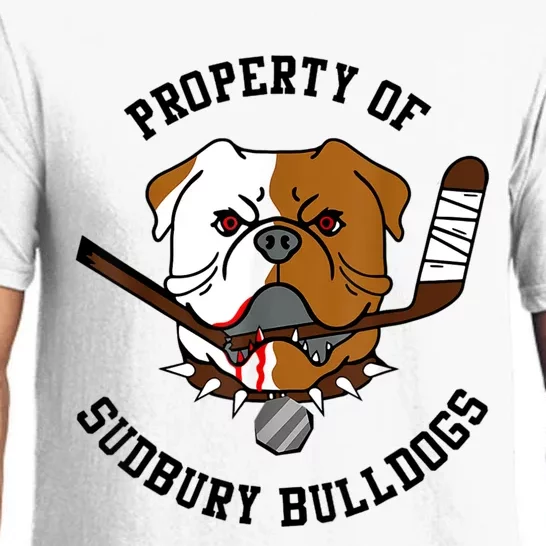 Women Property Of Sudbury Bulldog Funny Pajama Set