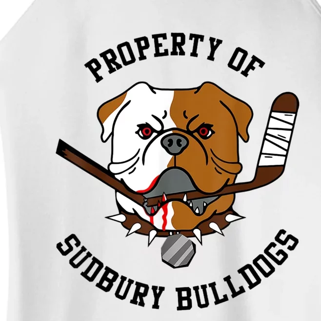 Women Property Of Sudbury Bulldog Funny Women’s Perfect Tri Rocker Tank