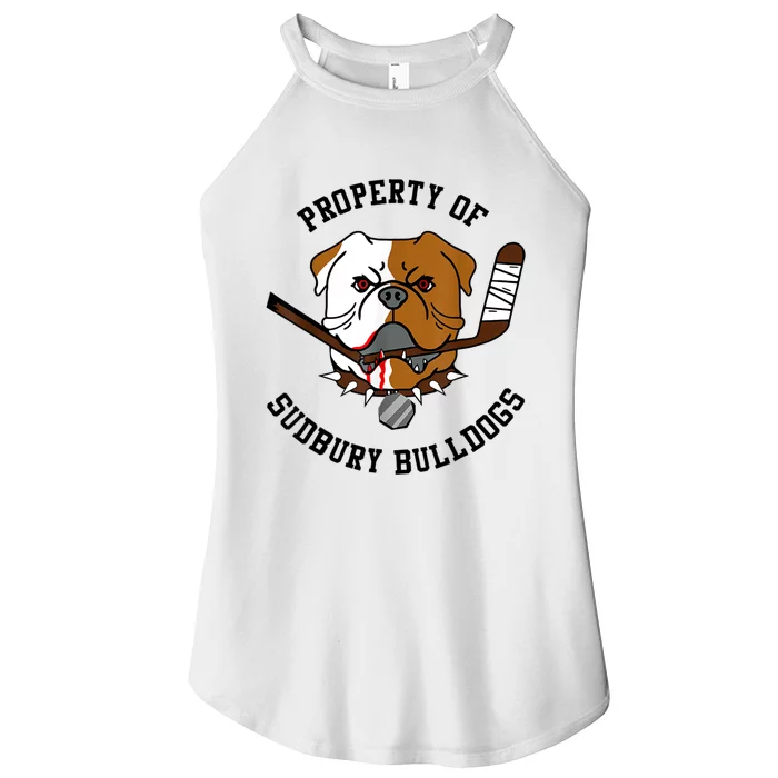 Women Property Of Sudbury Bulldog Funny Women’s Perfect Tri Rocker Tank