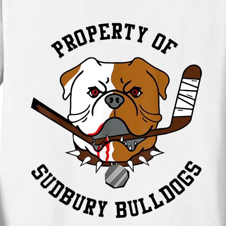 Women Property Of Sudbury Bulldog Funny Kids Long Sleeve Shirt