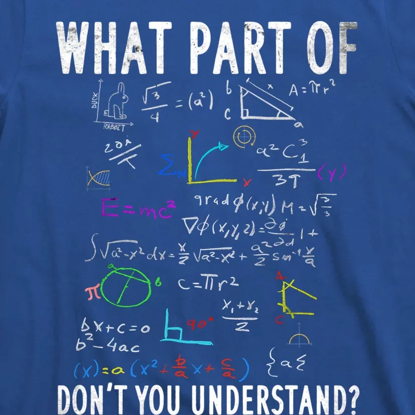 What Part Of Don't You Understand For Math Teacher Gift T-Shirt