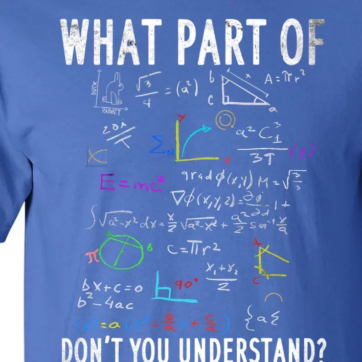 What Part Of Don't You Understand For Math Teacher Gift Tall T-Shirt