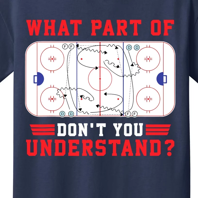 What Part Of Hockey DonT You Understand Hockey Player Funny Kids T-Shirt