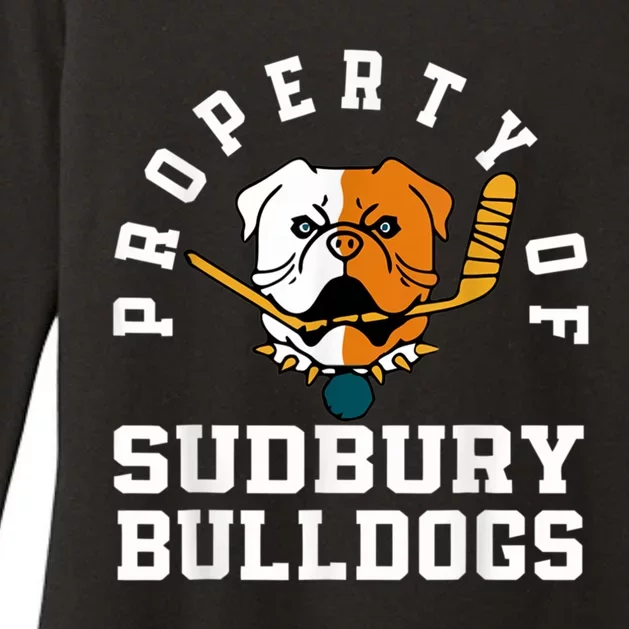 Women Property Of Sudbury Bulldog Funny Womens CVC Long Sleeve Shirt