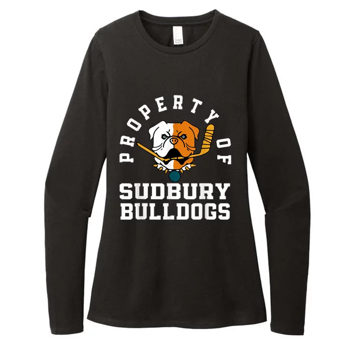 Women Property Of Sudbury Bulldog Funny Womens CVC Long Sleeve Shirt