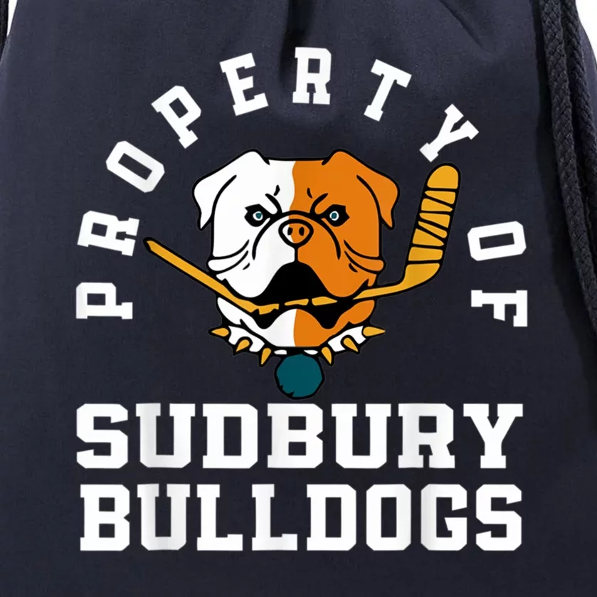 Women Property Of Sudbury Bulldog Funny Drawstring Bag