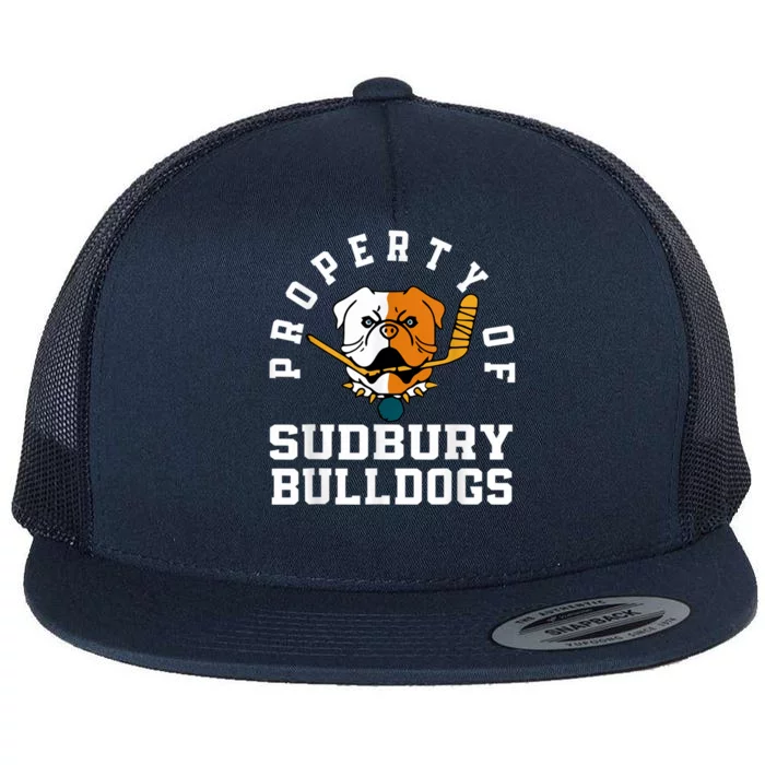 Women Property Of Sudbury Bulldog Funny Flat Bill Trucker Hat