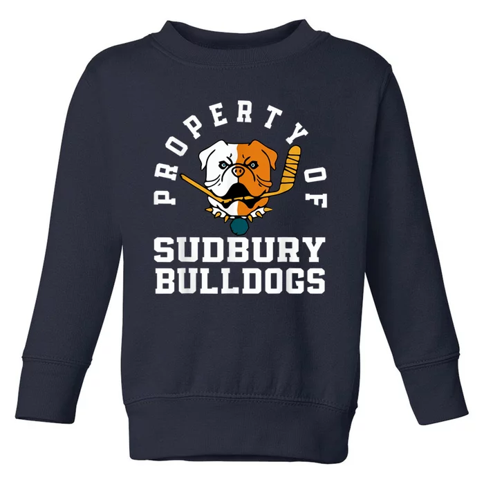 Women Property Of Sudbury Bulldog Funny Toddler Sweatshirt