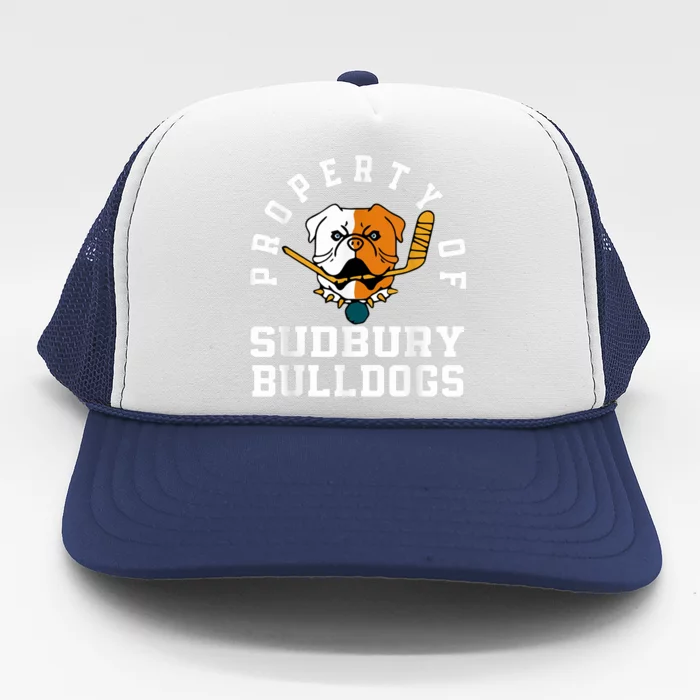 Women Property Of Sudbury Bulldog Funny Trucker Hat