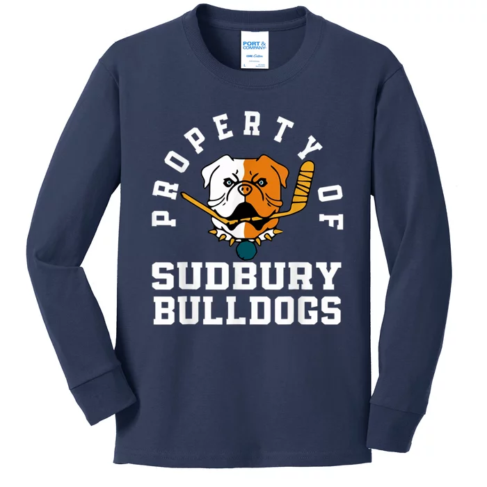 Women Property Of Sudbury Bulldog Funny Kids Long Sleeve Shirt