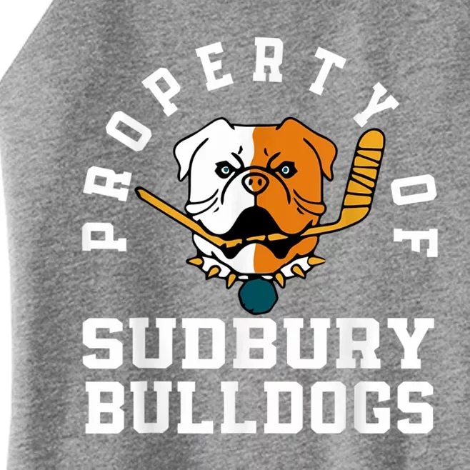 Women Property Of Sudbury Bulldog Funny Women’s Perfect Tri Rocker Tank