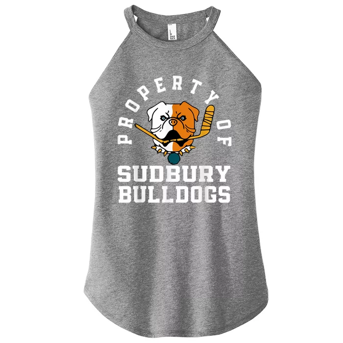 Women Property Of Sudbury Bulldog Funny Women’s Perfect Tri Rocker Tank