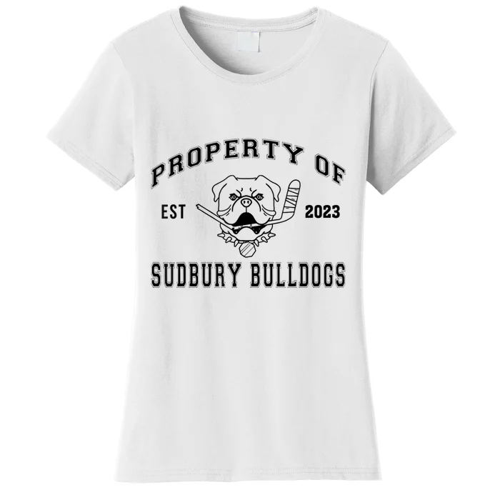 Women Property Of Sudbury Bulldog Funny Women's T-Shirt