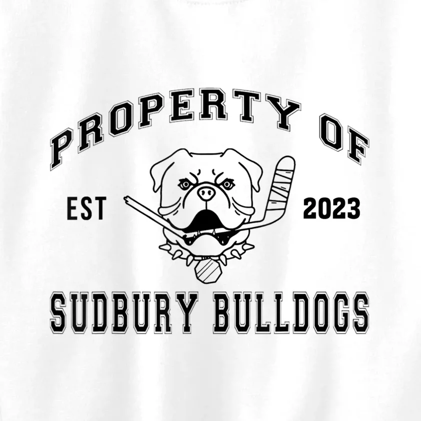 Women Property Of Sudbury Bulldog Funny Kids Sweatshirt