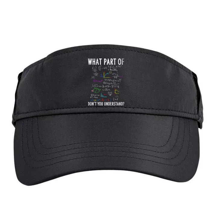 What Part Of DonT You Understand For Math Teacher Adult Drive Performance Visor