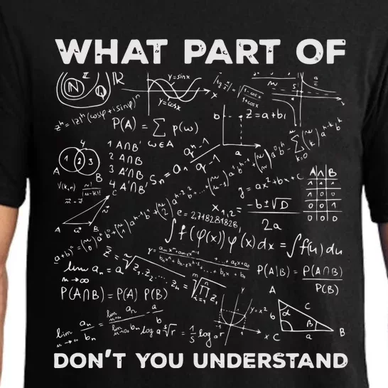 What Part Of Dont You Understand Funny Math Teacher Pajama Set