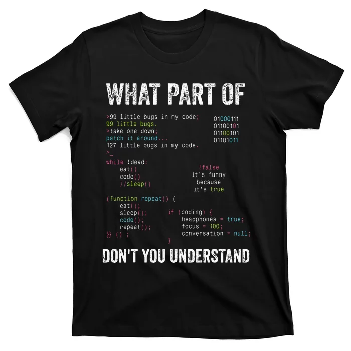 What Part Of DonT You Understand Computer Science Lovers T-Shirt