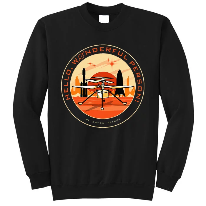 Wonderful Person On Mars Tall Sweatshirt