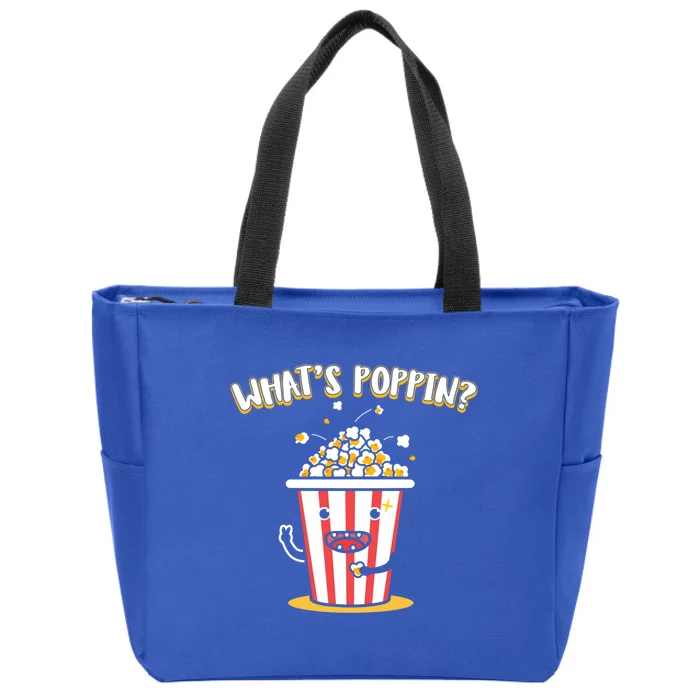 Whats Poppin Popcorn Gift Zip Tote Bag