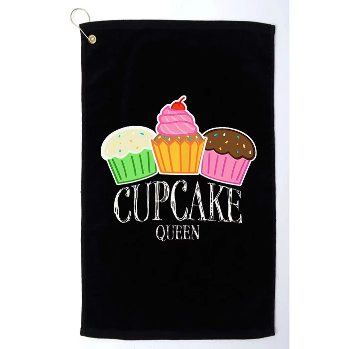 Womens Pastry Patissier Candy Cupcake Queen Platinum Collection Golf Towel