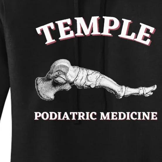 Wo Podiatry Podiatrist Podiatric Medicine Temple Women's Pullover Hoodie