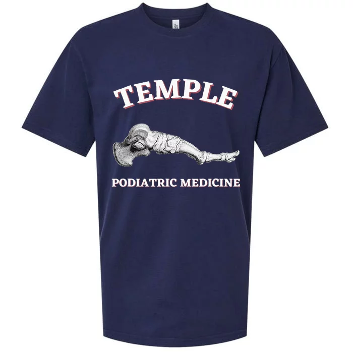 Wo Podiatry Podiatrist Podiatric Medicine Temple Sueded Cloud Jersey T-Shirt