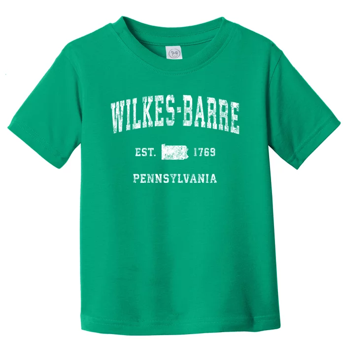 Wilkesbarre Pennsylvania Pa Vintage Athletic Sports Toddler T-Shirt