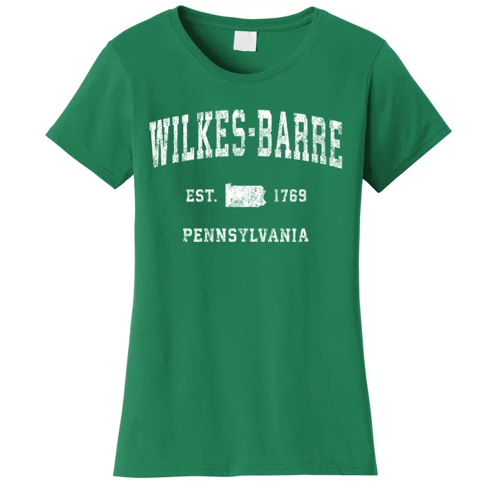 Wilkesbarre Pennsylvania Pa Vintage Athletic Sports Women's T-Shirt