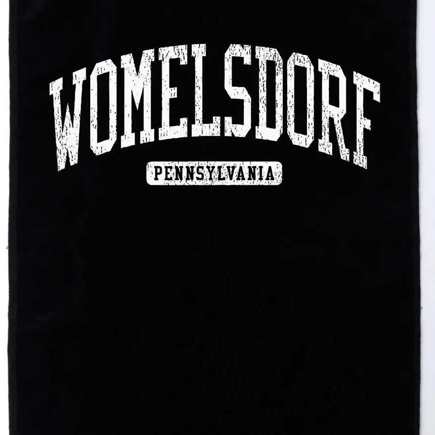 Womelsdorf Pennsylvania Pa Js03 College University Style Platinum Collection Golf Towel