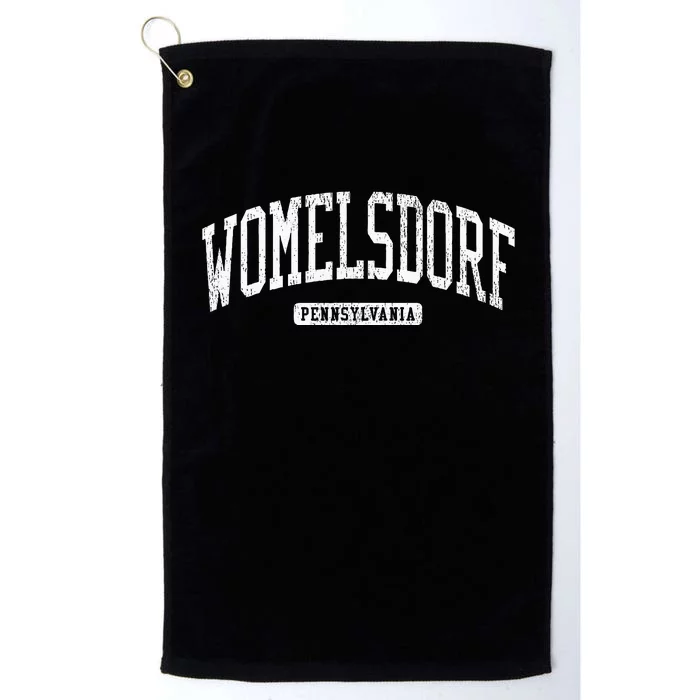 Womelsdorf Pennsylvania Pa Js03 College University Style Platinum Collection Golf Towel