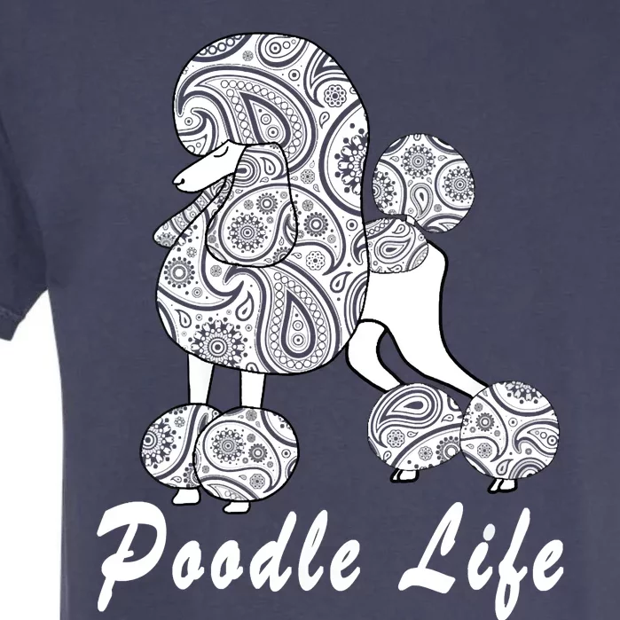 Women Paisley Poodle For Standard Poodle Lovers Garment-Dyed Heavyweight T-Shirt